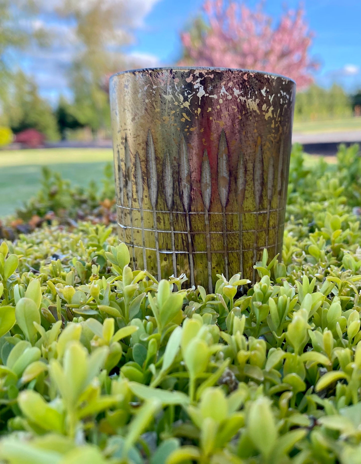 Gold Jar with 3 Design Options